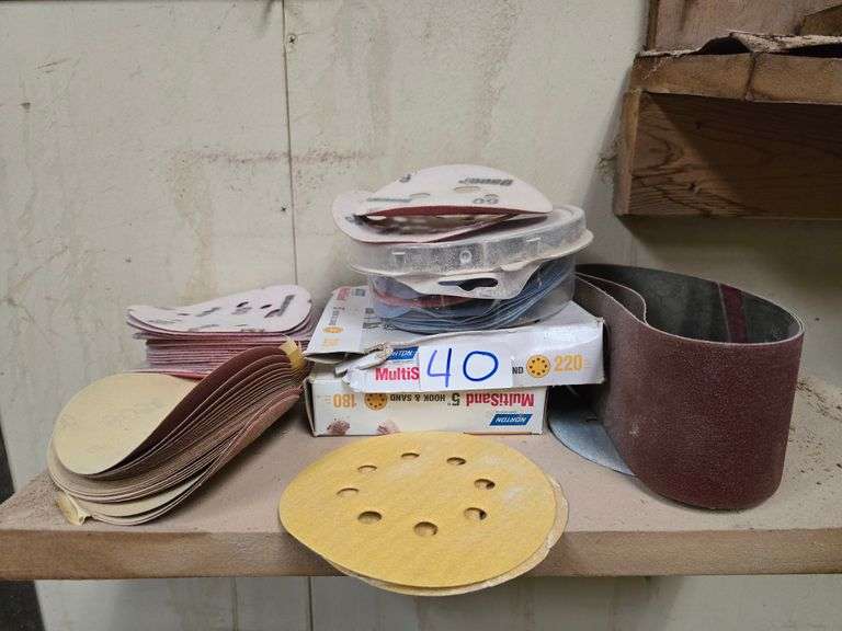 VARIOUS SANDING / POLISHING DISCS AND BELTS