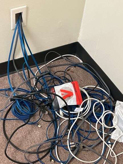 CAT 7 ETHERNET CABLES **some running through wall, buyer responsible for damage free removal