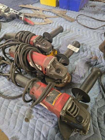 BAUER 8A ANGLE GRINDER 5/8" x 11 TPI SPINDLE 11,030RPM