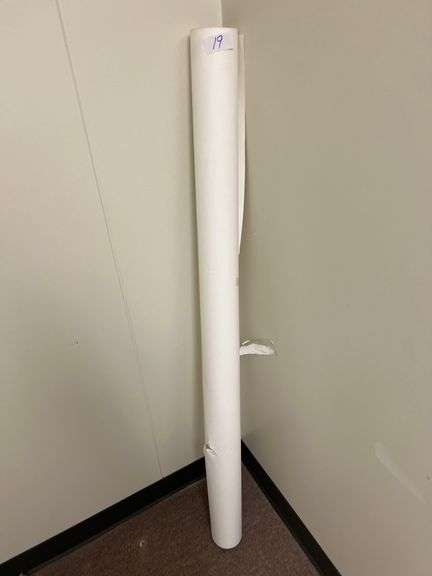 HEAVY DUTY CONSTRUCTION PAPER ROLL WHITE APROX 4'W