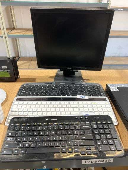 LOGITECH WIRELESS KEYBOARDS INCLUDING K750 MAC ; K360 & Y-R0067 ; AND ACER MONITOR