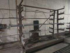 SOLID METAL MATERIAL STAND 7-TIER APROX 10'1" x 5'1" x 8'10"