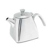 STELLAR PLAZA MODERN SQUARE DESIGN MIRROR FINISHED STAINLESS STEEL TEAPOT 0.6L
