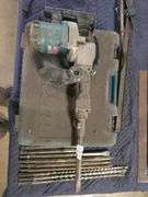 MAKITA HM1211B HEAVY DUTY ELECTRIC 20LB HAMMER DRILL WITH CASE AND ATTACHMENTS