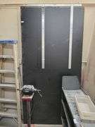 BLACK LAMINATE WOOD SHEETS INCLUDING (2) APROX 49"x3/4"x97" & (2) 20"x3/4"x29" **sold per large piece with smaller pcs as lot bonus