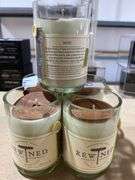 REWINED HANDMADE NATURAL SOY WAX CANDLES 11OZ ROSE SCENT