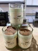 REWINED HANDMADE NATURAL SOY WAX CANDLES 11OZ ROSE SCENT