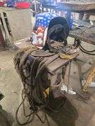 HARRIS 50 PLASMA CUTTING COMPLETE WITH GUN, WELDING HELMET AND HOSES
