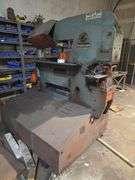 SCOTCHMAN DUAL OPERATOR 100 TON IRON WORKER MODEL 00/100/24M 5HP 230V 3PH 2650 HYDRAULIC SYSTEM PRESSURE 100-24M **hard wired in