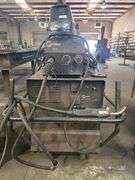 MILLER CP-302 CV DC WELDING POWER SOURCE COMPLETE WITH 22 A 24V WIRE FEEDER, YES WELDER TORCH, CARBON DIOXIDE TANK CABLES ECT