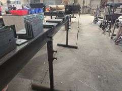 BLACKSMITHING ELECTRIC WROUGHT IRON FORMING MACHINE CUSTOM MADE APROX 9'L x 2' base W x 45"