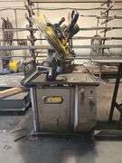 FMB FABRICA MACHINE BERGAMO INDUSTRIAL BAND SAW MODEL TRITON 220V 50HZ 1.1KW 290Kg BOLTED INTO GROUND