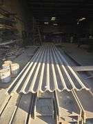 CORRUGATED GALVANIZED STEEL ROOF PANELS APROX 25'4"L x 3'