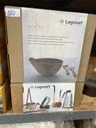 LEGNOART VERDE RICE HUSKS SALAD BOWL COMPLETE WITH THERMO ASHWOOD SALAD SERVERS