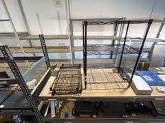 3-TIER METAL SHELVING UNIT APROX 23" x 13" x 31"