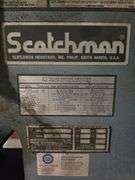 SCOTCHMAN DUAL OPERATOR 100 TON IRON WORKER MODEL 00/100/24M 5HP 230V 3PH 2650 HYDRAULIC SYSTEM PRESSURE 100-24M **hard wired in