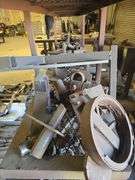 4-TIER SOLID METAL HEAVY DUTY SHELVING UNIT APROX 8'3" x 17" x 61"; WITH CUSTOM FORGED SOLID STEEL DÉCOR & HEAT FORGING TOOLS