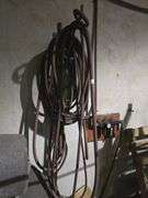 SPEEDAIRE PNEUMATIC GAUGE MANIFOLD 160PSI MAX COMPLETE WITH EXTREMELY LARGE HOSE **Requires removal from wall