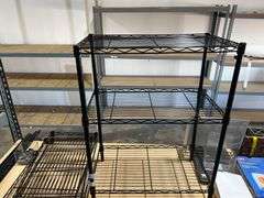 3-TIER METAL SHELVING UNIT APROX 23" x 13" x 31"