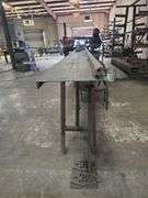 SOLID METAL STAND APROX 1' x 12' x 39" WITH SOME METAL AND FOOT PETAL CONTROL INCLD.