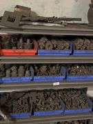 SOLID IRON CUSTOM MADE FENCING DÉCOR / HARDWARE / ACCESSORIES WITH MULTIPLE PCS PER BIN **bins & shelves not included** SOLD PER BIN LOT