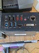 WAVLINK DISPLAYLINK UNIVERSAL DOCKING STATION MODEL WL-UG39DK3 WITH SINGLE POWER CABLE INCLD.