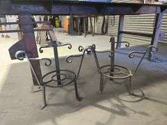 CUSTOM WELDED BLANET FRAMES APROX 19"DIA. x 20"H