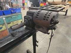 BLACKSMITHING ELECTRIC WROUGHT IRON FORMING MACHINE CUSTOM MADE APROX 9'L x 2' base W x 45"