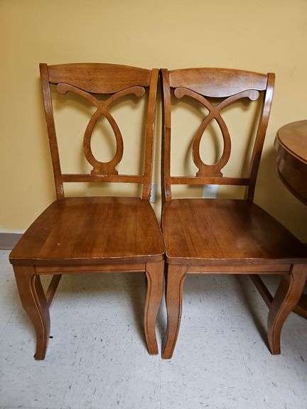 SOLID WOODEN VINTAGE DINING CHAIRS