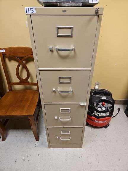 HON 4-DRAWER FILING CABINET APROX 15"x26.5"x52"
