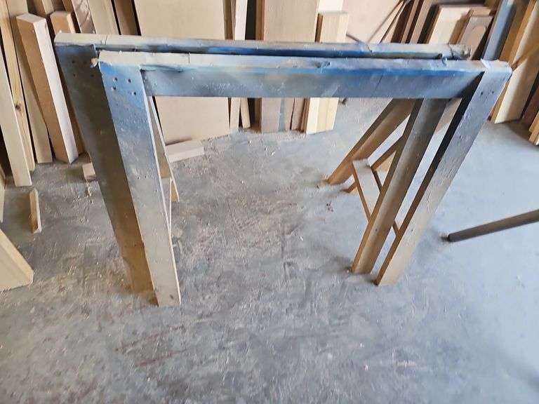 WOODEN SAW HORSE SET