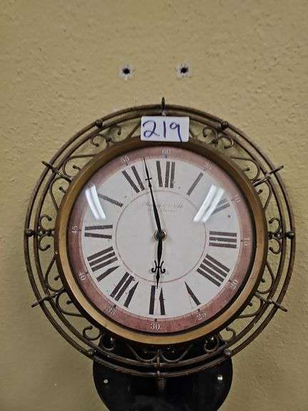 STERLING & NOBLE ROMAN NUMERAL WALL CLOCKS INCLUDING 1' & 2'dia.