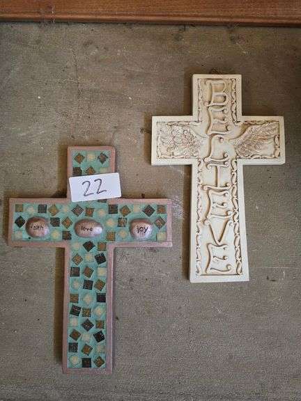 Wall hanging crosses approx 8.5"H