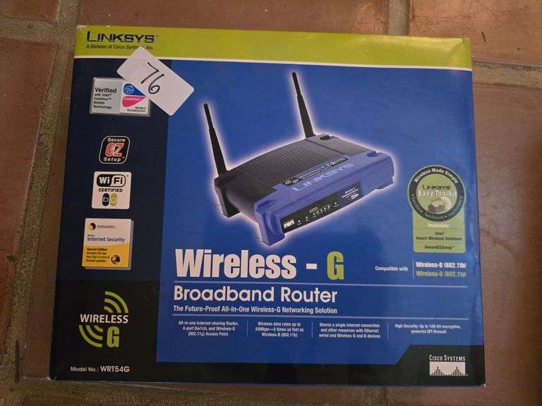Linksys Wireless-G Broadband Router WRT54G