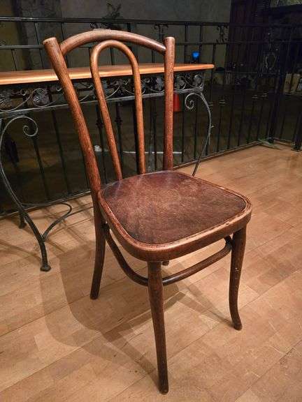 Vintage solid wood chair 15"sq X 34"H