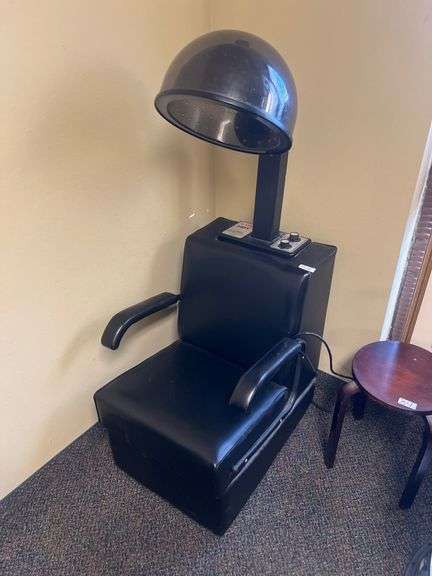 BUY-RITE X-TRA HOT 1500W SALON HAIR DRYER MODEL HM1500 WITH BLACK SALON CHAIR INCLD.