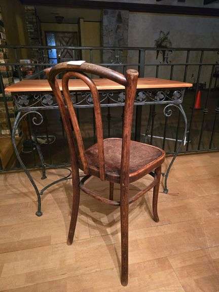 Vintage solid wood chair 15"sq X 34"H