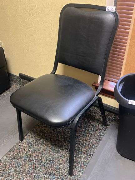 MGI 108 STACKABLE CHAIR BLACK MODEL 108-040