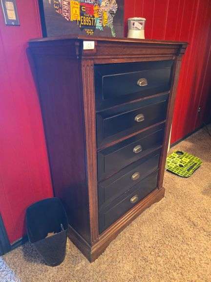 Ashley Furniture Cedar Heights 5-Drawer solid wood Dresser aprox 35"x17"x49" **matches bedframe