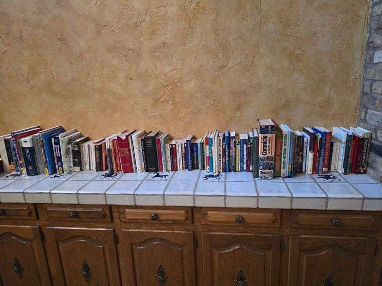 Large book collection incld. Chronicle of the 20th century; Websters Dictionary, Religious Books, Educational Books, ect