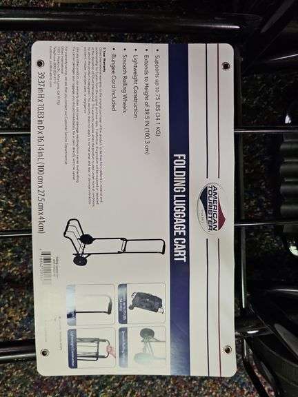 AMERICAN TOURIST SMALL LUGGAGE CART BLACK