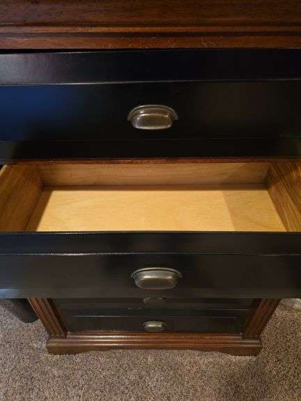 Ashley Furniture Cedar Heights 5-Drawer solid wood Dresser aprox 35"x17"x49" **matches bedframe