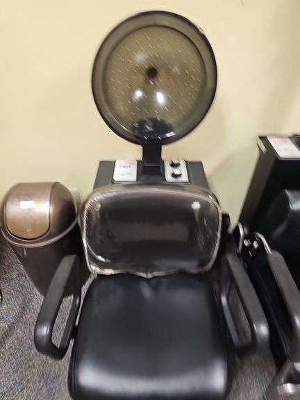 BUY-RITE X-TRA HOT 1500W SALON HAIR DRYER MODEL HM1500 WITH BLACK SALON CHAIR INCLD.