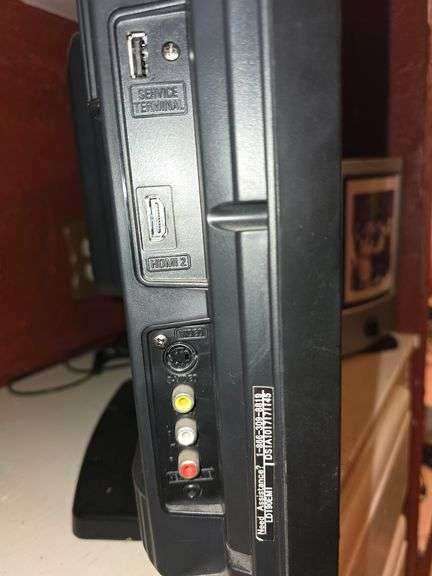 Emerson LD190EM1 Monitor with built-in DVD player, power cable and photo frame antenna incld.