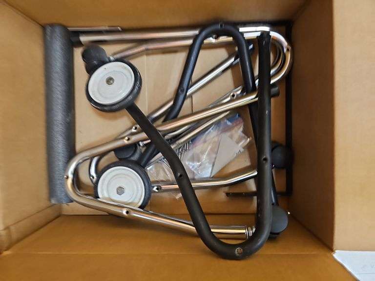 METAL CHAIR LEGS SOME WITH SINGLE CASTOR