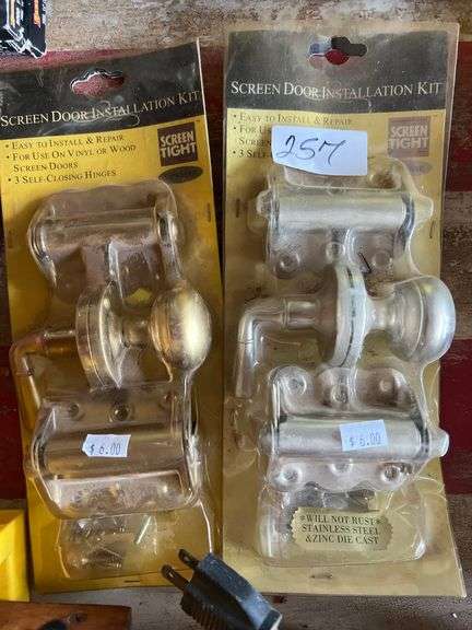 Screen door installation kit