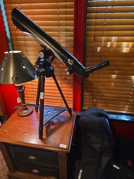 EDU Science Plastic Telescope for beginners with telescoping tripod stand, Storage bag incld.