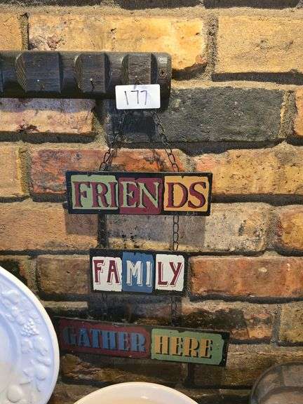 Friends Family Gather Here Wall Decor