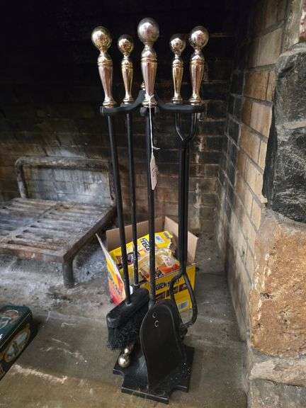 Fireplace tool stand approx 30"H