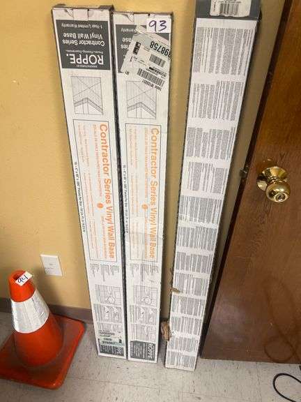 ROPPE CONTRACTOR SERIES VINYL WALL BASE 4"x48"x.080" IN ALMOND COLOR H140LA5P184